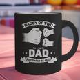 Dad Squared Fathers Day Dad Of Two Cool Daddy Of 2 Graphic Print Coffee Mug