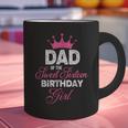 Dad Of The Sweet Sixteen Birthday Girl 16th Pink Crown Graphic Print Coffee Mug