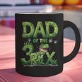 Dad Of The Three Rex Birthday Boy Dinosaur Family Matching Graphic Print Coffee Mug