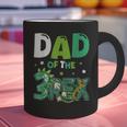 Dad Of The Three Rex Birthday Dinosaur Family Matching Graphic Print Coffee Mug