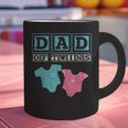 Dad Of Twins Family Daddy Fathers Day Future Parents Graphic Print Coffee Mug