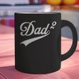Dad Of Two Promoted For The Second Time Daddy Squared Graphic Print Coffee Mug