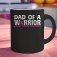 Dad Of A Warrior Breast Cancer Awareness Support Daughter Graphic Print Coffee Mug