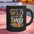 Dad Of The Wild Two Zoo 2nd Birthday Safari Jungle Animal Graphic Print Coffee Mug Dad Of The Wild Two Zoo 2nd Birthday Safari Jungle Animal Graphic Print Coffee Mug