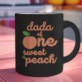 Dada Dad First Birthday One Sweet Peach Bday Family Matching Graphic Print Coffee Mug