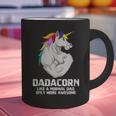 Dadacorn Muscle Dad Unicorn Fathers Day Graphic Print Coffee Mug