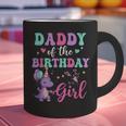 Daddy Of The Birthday For Girl Dinosaur T-Rex Party Family Graphic Print Coffee Mug