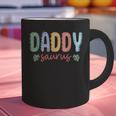 Daddy Saurus Dad Dinosaur Three Rex Birthday Boy Girl Family Graphic Print Coffee Mug