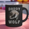 Daddy Wolf Wolves Dad Moon Fathers Day Graphic Print Coffee Mug