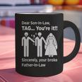 Dear Son-In-Law Father Of The Bride Dad Wedding Marriage Graphic Print Coffee Mug