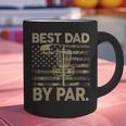 Disc Golf Frisbee Best Dad Par Camo US Flag Golfer Graphic Print Coffee Mug