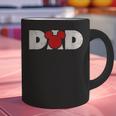Disney Mickey And Friends Dad Mickey Distressed Text Logo Graphic Print Coffee Mug