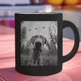 Dog Mom Dad Alien Selfie Weimaraner UFO For Men Women Graphic Print Coffee Mug