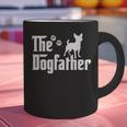 The Dogfather Tee Dad Dog Lover Chihuahua Graphic Print Coffee Mug