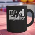 The Dogfather Tee Fathers Day Dad Dog Lover Schnauzer For Men Women Girls Kids Graphic Print Coffee Mug