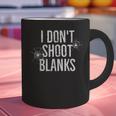 I Don't Shoot Blanks Dad Pregnancy Announcement T-Shirt Graphic Print Coffee Mug