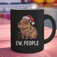 Ew People Capybara Christmas Lights Introvert Humor Graphic Print Coffee Mug