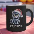 Ew People Cat Christmas Introvert Holiday Humor Graphic Print Coffee Mug Ew People Cat Christmas Introvert Holiday Humor Graphic Print Coffee Mug