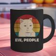 Ew People Introvert Cat Lover Crazy Colorful Cat Lady Graphic Print Coffee Mug