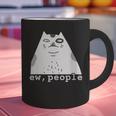 Ew People Introvert Sayings Sarcastic Cat Quote Graphic Print Coffee Mug
