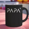 Father Of 4 Kids Dad Squared Dad To The Fourth Power Graphic Print Coffee Mug
