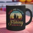 Father Daughter Fishing Partner For Life Retro Matching Dad Graphic Print Coffee Mug