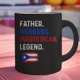 Father Husband Puerto Rican Legend Proud Dad Rico Flag Graphic Print Coffee Mug Father Husband Puerto Rican Legend Proud Dad Rico Flag Graphic Print Coffee Mug