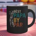 Fathers Day Golfer Dad Golfing Best Papa By Par Golf Graphic Print Coffee Mug