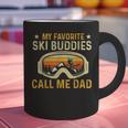 My Favorite Ski Buddies Call Me Dad Skier Skiing Lover Graphic Print Coffee Mug