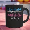 Fish-He Or Fish-She Dad To Be Gender Reveal Baby Shower Graphic Print Coffee Mug