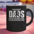 Flag Football Girl Dad Proud Father Of Girl Playing Sports Graphic Print Coffee Mug