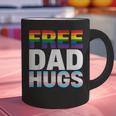 Free Dad Hugs Pride Flag Month LGBTQ Transgender Support Graphic Print Coffee Mug Free Dad Hugs Pride Flag Month LGBTQ Transgender Support Graphic Print Coffee Mug