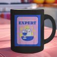 Fun Cute Introvert Cat Character With Wine Graphic Print Coffee Mug Fun Cute Introvert Cat Character With Wine Graphic Print Coffee Mug