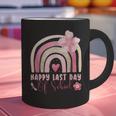 Fun Happy Last Day Of School Girl Student Graduation Rainbow Graphic Print Coffee Mug