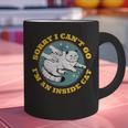 Funny Introvert Cat I Can't Go I'm An Inside Cat Homebody Graphic Print Coffee Mug Funny Introvert Cat I Can't Go I'm An Inside Cat Homebody Graphic Print Coffee Mug