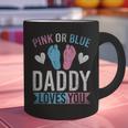 Future Dad Pink Or Blue Daddy Loves You Gender Reveal Graphic Print Coffee Mug