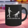 German Shepherd Dad Dinosaur GSD Owners Father's Day Graphic Print Coffee Mug