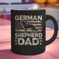German Shepherd Dad Shirt American Flag German Shepherds Graphic Print Coffee Mug