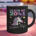 Girls Class Of 2041 Magical Unicorn Graduation Cap Graphic Print Coffee Mug