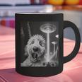 Goldendoodle Alien UFO Taking a Selfie Dog Mom Dad Graphic Print Coffee Mug