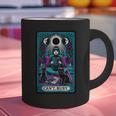 Gothic Girl Tarot Card Introverted Reader And Reading Graphic Print Coffee Mug Gothic Girl Tarot Card Introverted Reader And Reading Graphic Print Coffee Mug