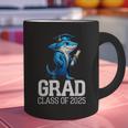 Grad Class Of 2025 Boys Shark Graduation Graduated Graphic Print Coffee Mug