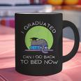 I Graduated Can I Go Back To Bed Now Cat Graduation For Men Women Girls Kids Graphic Print Coffee Mug