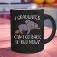 I Graduated Can I Go Back To Bed Now Koala Bear Graduation Graphic Print Coffee Mug