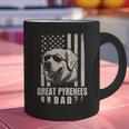 Great Pyrenees Dog Dad American Flag For Father Men Graphic Print Coffee Mug Great Pyrenees Dog Dad American Flag For Father Men Graphic Print Coffee Mug