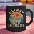 Groovy Like The 70s Aesthetic Nostalgia 1970's Retro Graphic Print Coffee Mug