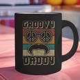Groovy Daddy 60s Outfit 70s Themed Party Costume Dad Hippie Graphic Print Coffee Mug