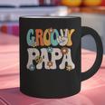 Groovy Papa Dad Retro Hippie 60s 70s Party Outfit Men Graphic Print Coffee Mug