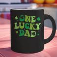 Groovy St Patrick's Day Apparel One Lucky Dad Shirt Small Modern Groovy St Patrick's Day Shirt Graphic Print Coffee Mug