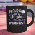 Gymnastics Watercolor Proud Dad Of A Flippin Awesome Gymnast Graphic Print Coffee Mug Gymnastics Watercolor Proud Dad Of A Flippin Awesome Gymnast Graphic Print Coffee Mug